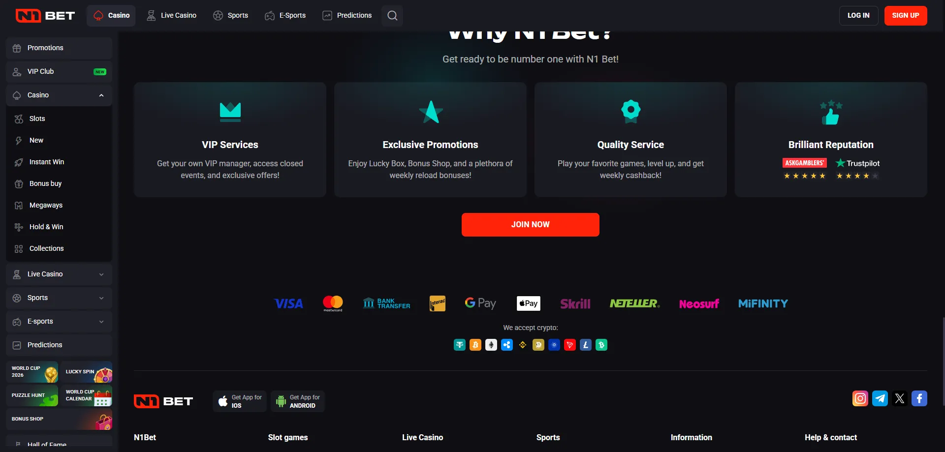 N1Bet Australia deposit and withdrawal methods – crypto and fiat